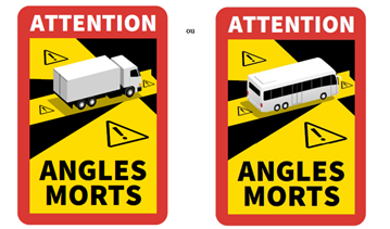 signalisation des angles morts camion